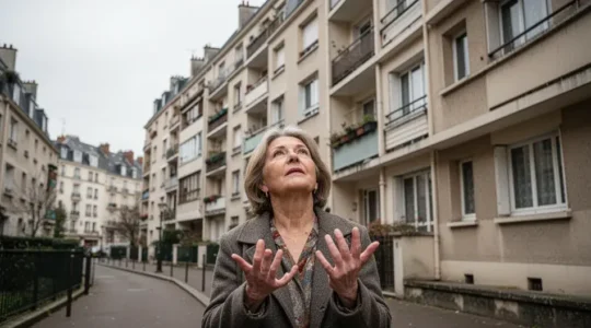 Vue extérieure immeuble résidentiel français années 80 façade à rénover plan pluriannuel travaux